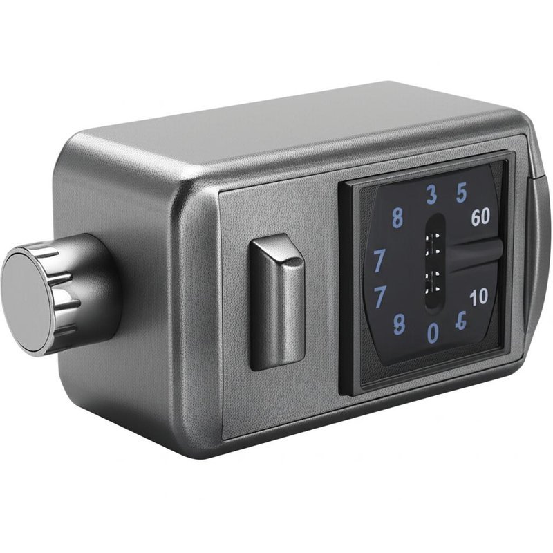 Spring Key Override Electronic Safe Lock with Key Override & Fingerprint Security