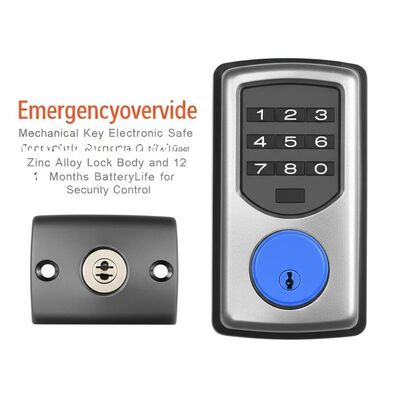 Harga yang bagus Emergencyoverride Kunci Mekanis Kunci Aman Elektronik Mengintegrasikan Zinc Alloy Lock Body dan Baterai 12 Bulan Hidup untuk Kontrol Keamanan on line